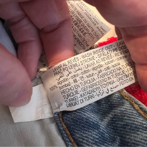 Zara Distressed Jeans Women’s 8 High Waisted‎ Mom Fit Denim Medium Wash Raw Hem - Picture 8 of 8